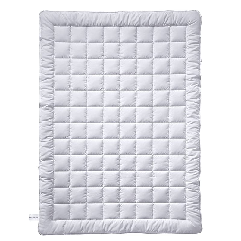 Billerbeck Simone Superlight selyem nyári paplan – 155x220 cm – hűsítő, könnyű nyári takaró – 100% pamut huzat, fehér
