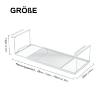 Coș de depozitare suspendat din sârmă metalică Billowvolve pentru raft, organizator pentru sub dulap de bucătărie 2