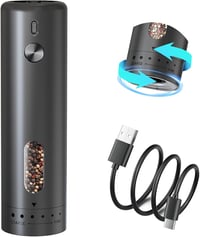 BillyBath elektromos só- és borsőrlő, 5 fokozat - 110 ml, fekete 1