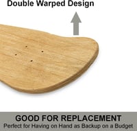 bimiti 2 db-os Juharfa Gördeszka Deszka Szett - 7 Rétegű Konkáv Skateboard Lap 80x20cm - Kezdőknek és Profiknak, Felnőtteknek és Gyerekeknek 4