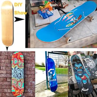 bimiti 2 db-os Juharfa Gördeszka Deszka Szett - 7 Rétegű Konkáv Skateboard Lap 80x20cm - Kezdőknek és Profiknak, Felnőtteknek és Gyerekeknek 5