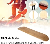 bimiti 2 db-os Juharfa Gördeszka Deszka Szett - 7 Rétegű Konkáv Skateboard Lap 80x20cm - Kezdőknek és Profiknak, Felnőtteknek és Gyerekeknek 6