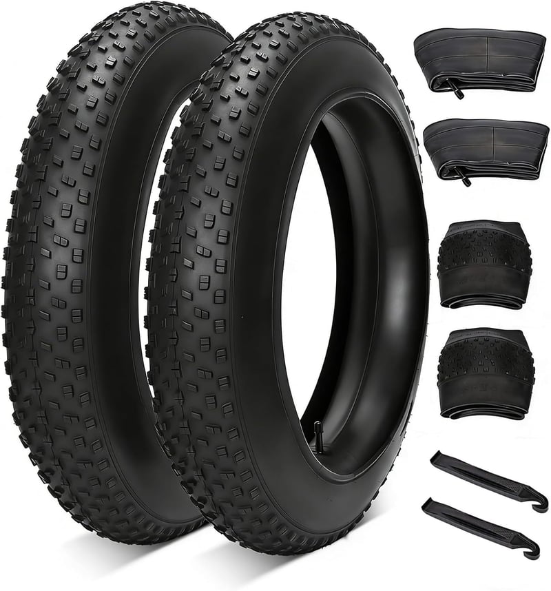 bimiti 2db Kerékpár Gumi 20/26 Hüvelyk E-Bike Fat Bike Tömlő MTB