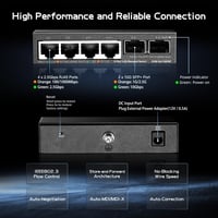 Binardat 4 portos 2.5G Web menedzselt hálózati switch 2x10G SFP porttal 4