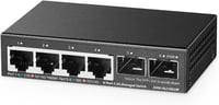 Binardat 4 portos 2.5G Web menedzselt hálózati switch 2x10G SFP porttal 1