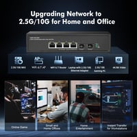 Binardat 6 portos 2.5G PoE hálózati switch 2x10G SFP+ és 4x2.5G porttal 7