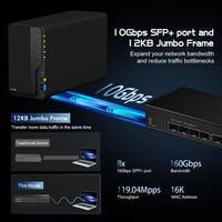 Binardat 8 portos 10 Gigabit SFP menedzselt switch, L3, 160 Gbps, ventilátor nélküli 3