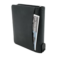 Planner BIND T 3 A5 cu calendar săptămânal - Agendă din piele naturală neagră, planner pentru manageri, structură pe 2 pagini pe săptămână 7