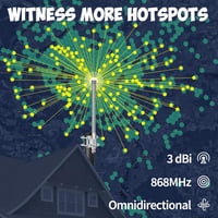 Bingfu 868 MHz LoRa Antenna 3dBi Fiberglass N-Male Helium Hotspot RAK Bobcat HNT 2
