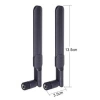 Bingfu 8dBi RP-SMA Antenă WiFi 2.4/5/5.8GHz + Cablu IPEX U.FL de 15cm - Pentru plăci de rețea Intel Fenvi HP Dell Mini PCI Express - 2 buc 2
