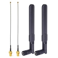 Bingfu 8dBi RP-SMA Antenă WiFi 2.4/5/5.8GHz + Cablu IPEX U.FL de 15cm - Pentru plăci de rețea Intel Fenvi HP Dell Mini PCI Express - 2 buc 1