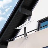 BINGFU antenna oszlopfali rögzítő bilincs kültéri antennához, rozsdamentes 8