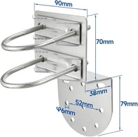 BINGFU antenna oszlopfali rögzítő bilincs kültéri antennához, rozsdamentes 3