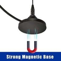 BINGFU Autós Rádió Antenna Duál Sávú VHF UHF Mágneses Talp PL259 6