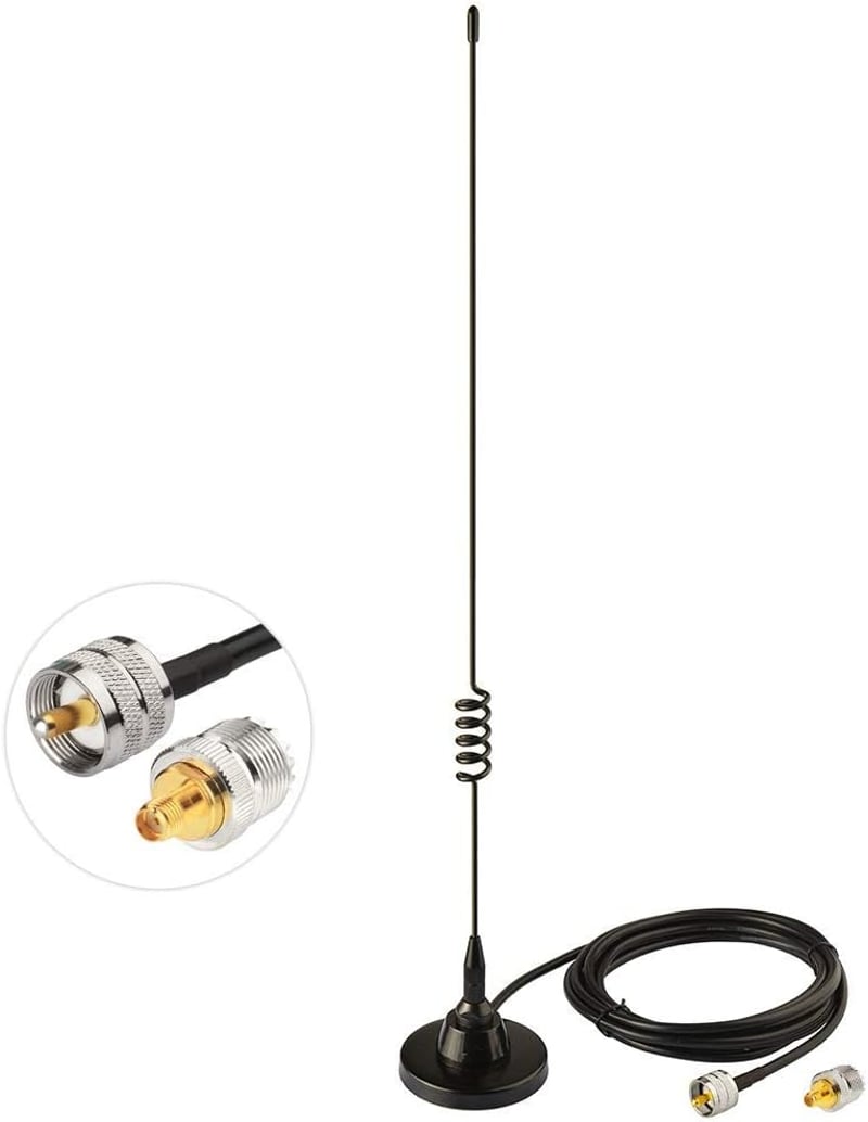 BINGFU Autós Rádió Antenna Duál Sávú VHF UHF Mágneses Talp PL259
