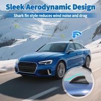 Bingfu Anténa na auto v tvare žraločej plutvy FM DAB GPS GNSS 28 dB LNA 9-16V konektor SMA SMB čierna strešná anténa pre obytné vozidlá navigácie a digitálne rádio 8