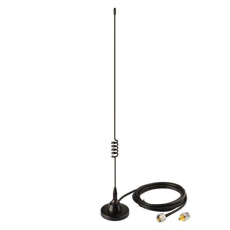 Bingfu dvopojasna VHF/UHF auto antena s magnetskim postoljem i PL259 priključkom