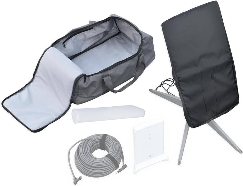 BINGFU Starlink Gen2 V2 tárolótáska - Antenna, router és kábel védőtok szett