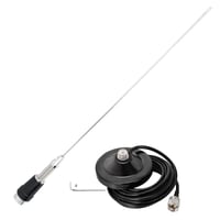 Mobilná VHF anténa Bingfu 50 cm, magnetická anténa PL259 s 5 m káblom 2