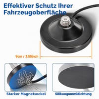 Mobilná VHF anténa Bingfu 50 cm, magnetická anténa PL259 s 5 m káblom 6