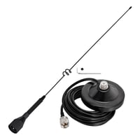 Mobilná dvojpásmová anténa Bingfu VHF UHF 53 cm, magnetická základňa PL259 s 5 m koaxiálnym káblom RG58 2