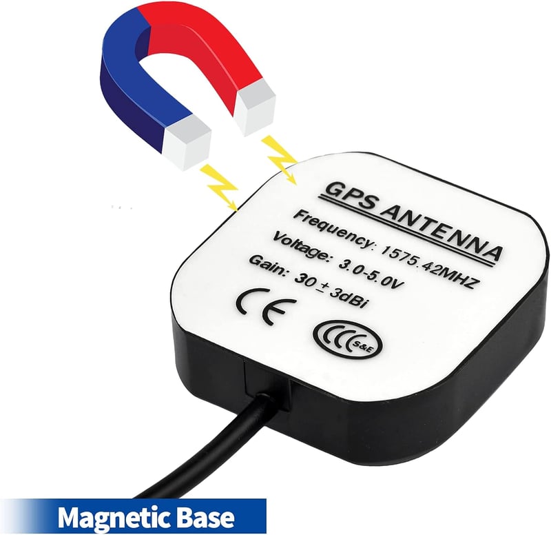 Bingfu Vízálló Aktív GPS Navigációs Antenna Autóhoz SUV Járművekhez Clarion Alpine Fejegységekkel Kompatibilis