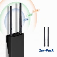 Bingfu WiFi Antenna Dual Band 2.4GHz 5GHz SMA csatlakozós 3dBi csere antennák 2 db-os csomag 4