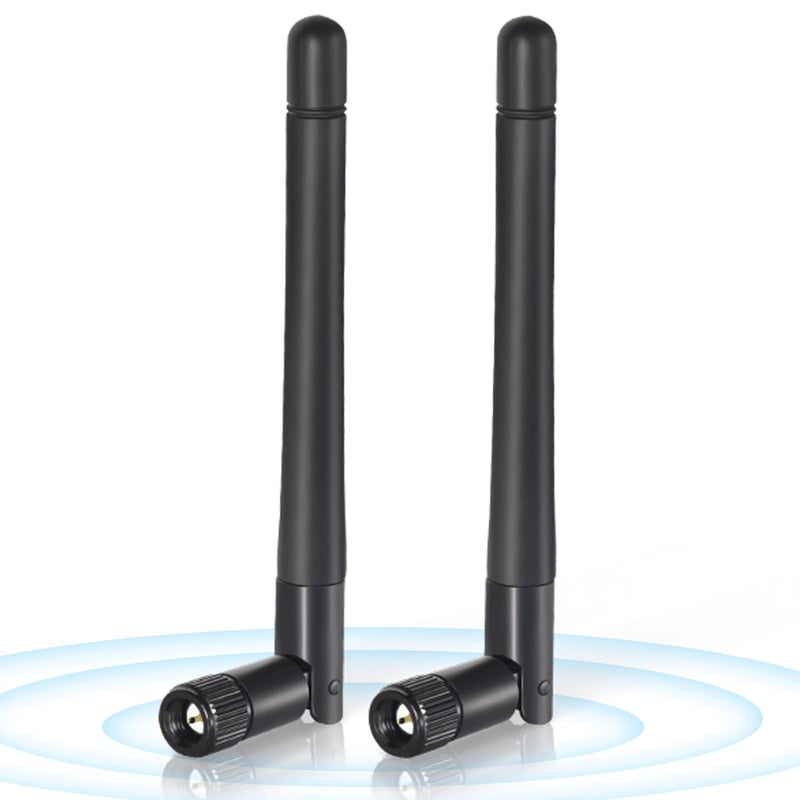 Bingfu WiFi Antenna Dual Band 2.4GHz 5GHz SMA csatlakozós 3dBi csere antennák 2 db-os csomag