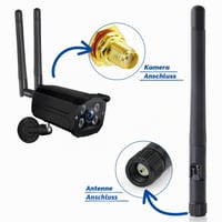 Bingfu WiFi Antenna Dual Band 2.4GHz 5GHz SMA csatlakozós 3dBi csere antennák 2 db-os csomag 7
