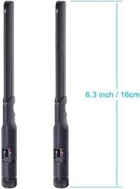 Bingfu WLAN Antenna 2.4G/5.8GHz 8dBi MIMO RP-SMA WiFi Antenna ASUS Fenvi Rosewill Gigabyte Router PCI-Express Hálózati Kártya Adapter 2db 9