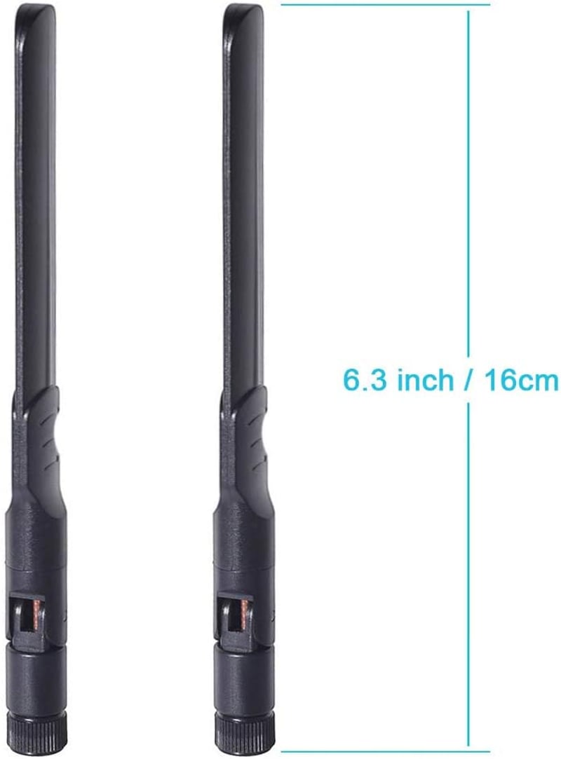 Bingfu WLAN Antenna 2.4G/5.8GHz 8dBi MIMO RP-SMA WiFi Antenna ASUS Fenvi Rosewill Gigabyte Router PCI-Express Hálózati Kártya Adapter 2db