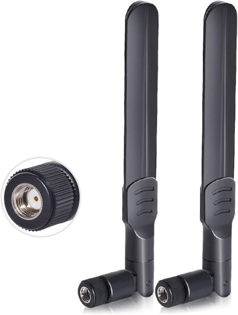 Bingfu WLAN Antenna 2.4G/5.8GHz 8dBi MIMO RP-SMA WiFi Antenna ASUS Fenvi Rosewill Gigabyte Router PCI-Express Hálózati Kártya Adapter 2db