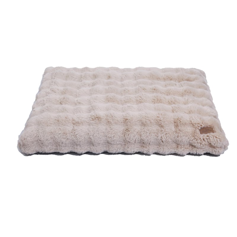 Pelech pre psov BingoPaw s odnímateľným prateľným poťahom, béžový – 105x70x12 cm