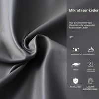 Luxusná pohovka pre psov BingoPaw pre veľké plemená – z mikrovláknovej kože, ortopedická, vodoodolná, s operadlom a drevenými nožičkami, sivá, XL 96x70x40 cm 6