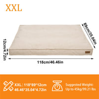 Culcuș pentru câini mari BingoPaw XXL, cu husă detașabilă, in răcoros, 118x89x12 cm 8