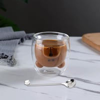 Binoster dupla falú termikus pohár, kávé és teás csésze, medve mintás 4