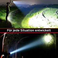 BINWO LED Zoomható Taktikai Lámpa 2500 Lumen Vízálló 5 Üzemmód 4