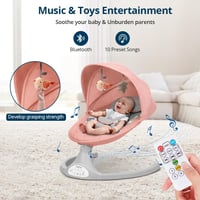 Bioby Babacsúszka 5 Sebességgel, Bluetooth Zenével és Távirányítóval, 0-12 Hónap 4