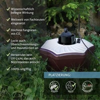 Capcană pentru țânțari Biogents BG-Mosquitaire CO2 pentru uz exterior – cu momeală BG-Sweetscent și kit CO2 BG-Booster, dispozitiv electric de combatere a insectelor, non-toxic 6
