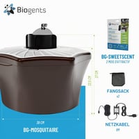 Biogents BG-Mosquitaire vonkajšia lapač komárov na plochu 150 m² proti tigrovaným komárom s návnadou BG-Sweetscent bez insekticídov 4