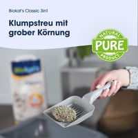 Biokat's Classic 3in1 Bez vône hrudkujúca podstielka pre mačky s 3 rôznymi veľkosťami zŕn - 10 l 3