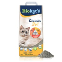Biokat's Classic 3in1 Bez vône hrudkujúca podstielka pre mačky s 3 rôznymi veľkosťami zŕn - 10 l 1