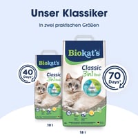 Hrudkujúca podstielka pre mačky Biokat's Classic Fresh 3in1 s jarnou vôňou, 3 rôzne veľkosti zŕn, 10 l 6