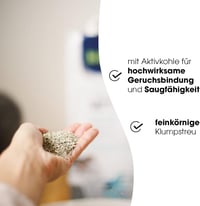 Biokat's Diamond Care Classic bez vône, stelivo pre mačky s aktívnym uhlím a Aloe Vera – jemné bentonitové hrudkujúce stelivo – 10 l 4