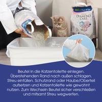 Biokat's XXL polietilenske vrećice za mačji WC – Higijenska zamjena pijeska – 1 pakiranje (12 komada vrećica) 4