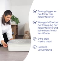 Biokat's XXL polietilenske vrećice za mačji WC – Higijenska zamjena pijeska – 1 pakiranje (12 komada vrećica) 3