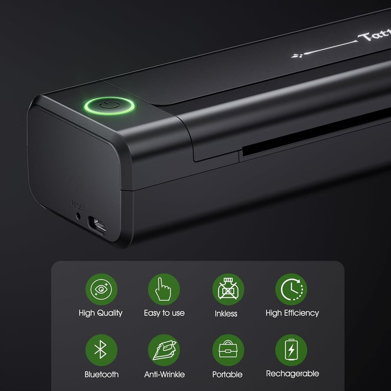 BIOMASER H1 Tetoválás Sablonnyomtató Bluetooth Vezeték Nélküli Hordozható Termikus Nyomtató