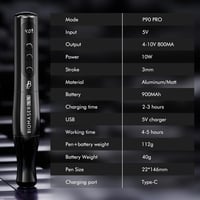 BIOMASER P90 PRO vezeték nélküli és vezetékes félpermanens smink tetováló gép szemöldökhöz, szemceruzához és ajkakhoz, fekete 5