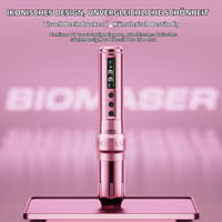 BIOMASER U1 Pro Semi Wireless prístroj na permanentný make-up – Polo-bezdrôtové PMU pero, 2x850 mAh batéria, OLED displej, 6 zdvihov, ružové 2