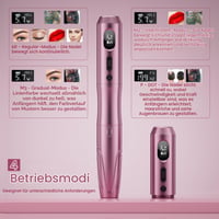 Súprava bezdrôtového prístroja na permanentný make-up Biomaser s 2 batériami 900 mAh a 10 ihlovými kartridžmi na obočie, pery, očné linky a mikroshading 5